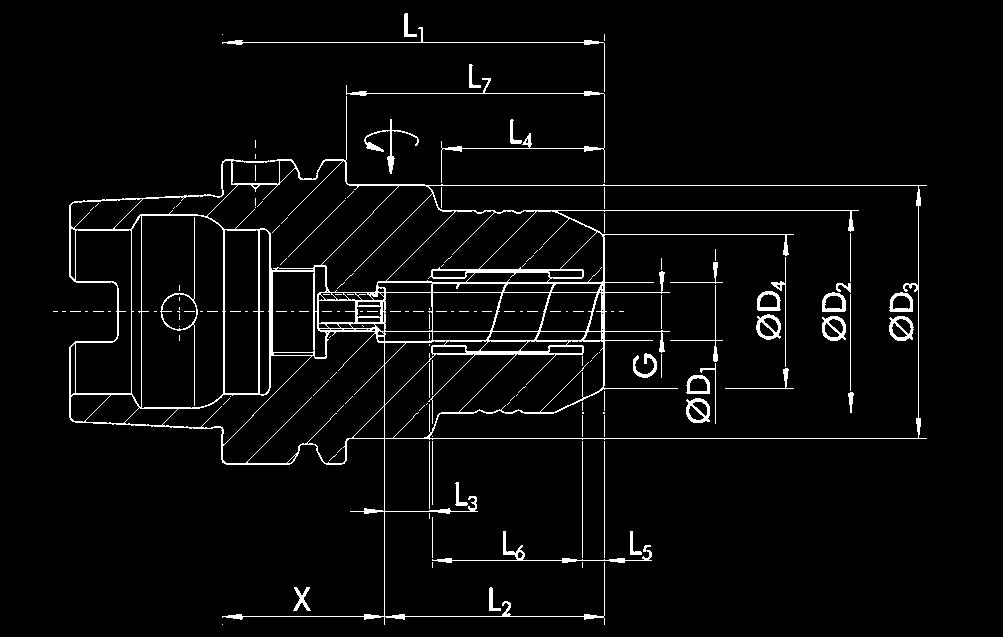 J-RT-20-16 Descrizione Bussola di riduzione ø3/20x50.5 Bussola di riduzione ø4/20x50.