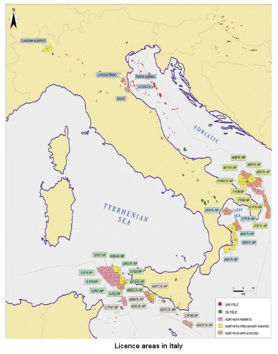 La petrolizzazione dell Adriatico meridionale, del mar Ionio da parte della Northern Petroleum Data la posizione geografica e la bellezza dell Italia, una nazione più lungimirante della