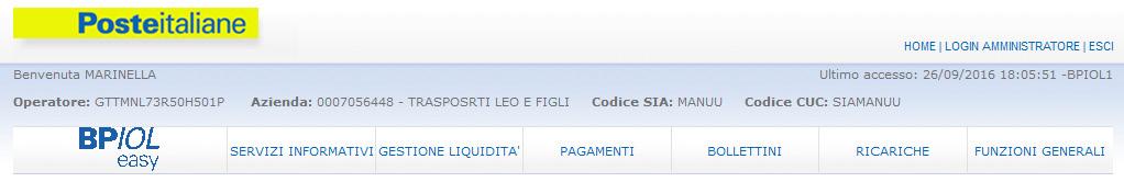 10. LOGIN OPERATORE LOGIN AMMINISTRATORE L Amministratore di Sistema, dopo aver eseguito la certificazione del numero di cellulare, effettuando una nuova login come Amministratore di Sistema, potrà