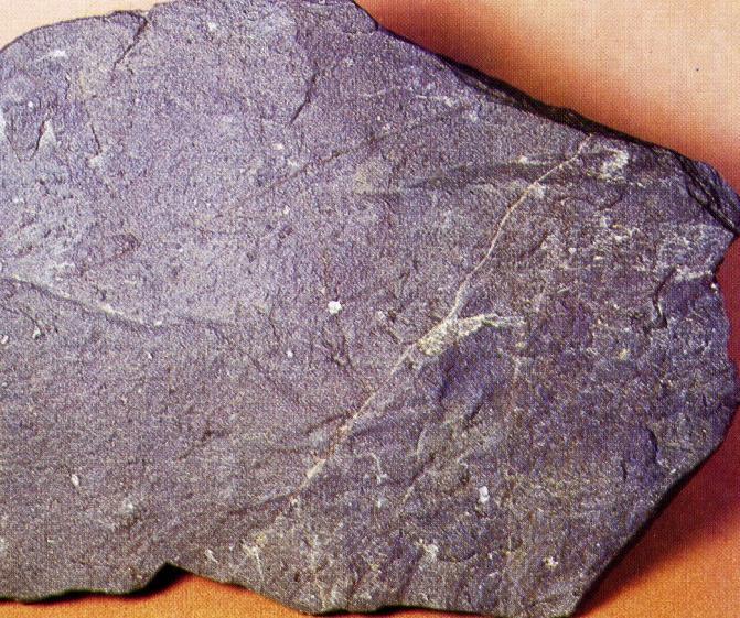 E' una roccia effusiva, caratterizzata da una pasta di fondo, matrice microcristallina (a volte vetrosa, criptovetrosa o semivetrosa) a forma di piccoli aghi di colore grigio, in cui sono osservabili