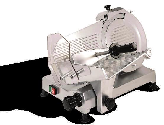 SIMI TGC250 SIMI TGC275 SIMI TGC300. Affettatrice di medie dimensioni, estremamente versatile, ideale per svariate tipologie di prodotti (carne, salumi, prosciutti, formaggi).