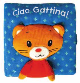Copertina in maglia di lana una fiaba Ciao Gattina!