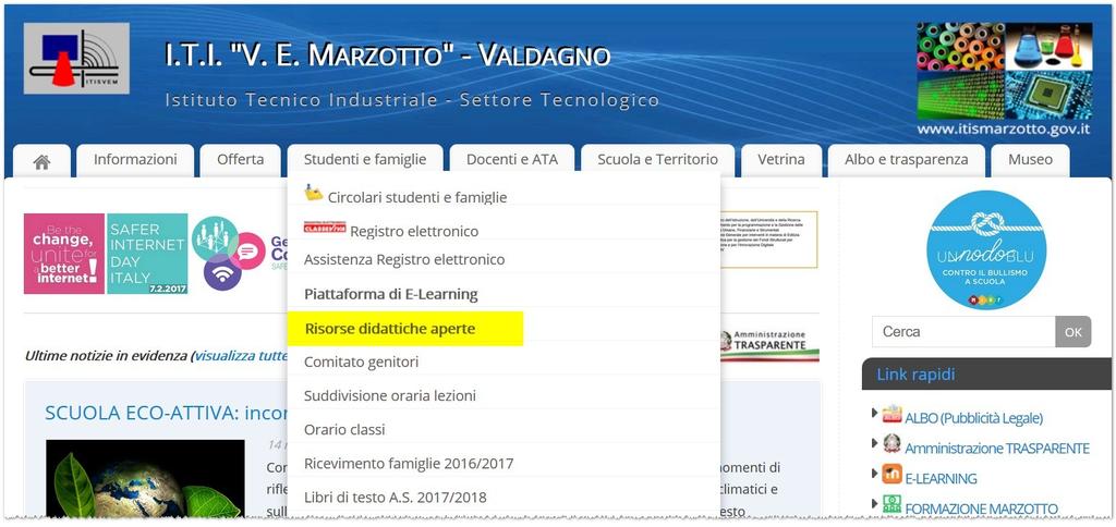 Altro materiale sul sito del