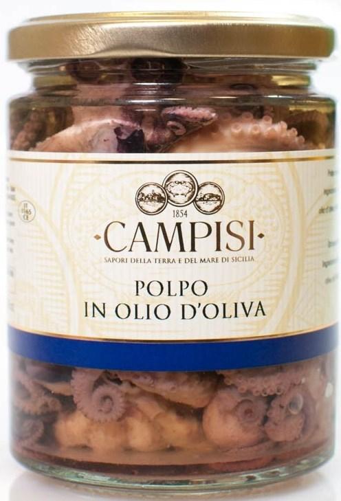 300 PRODOTTO ITTICO Codice Articolo PES300 POLPO IN OLIO DI OLIVA INGREDIENTI: Polpo (55%), olio di oliva,