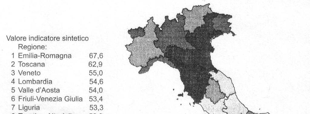 Indicatore sintetico ( * ) dell offerta sanitaria nelle regioni italiane Fonte: Censis,, 2004-2006 2006