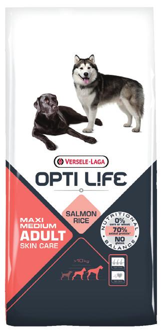 Cani Opti Life Adult Skin Care Mini ADULTI piccola taglia Ipoallergenico Proteine 24,0 % Adult Skin Care Mini è un alimento specifico per cani adulti di razze di piccola taglia (< di 10 kg) che hanno