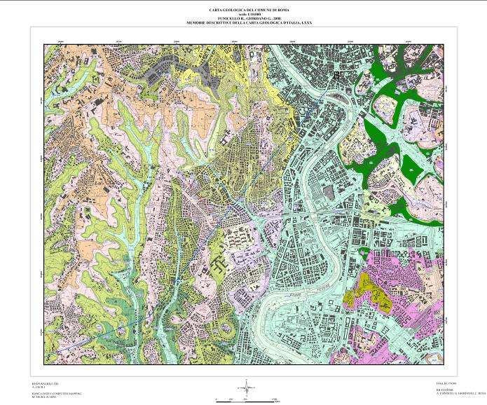 Carta geologica della città di