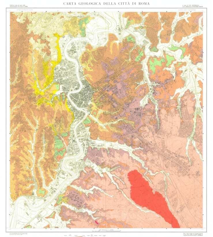 Carta geologica della città di