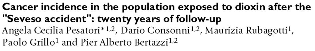 We have updated the cancer incidence study which now covers the period 1977-96.