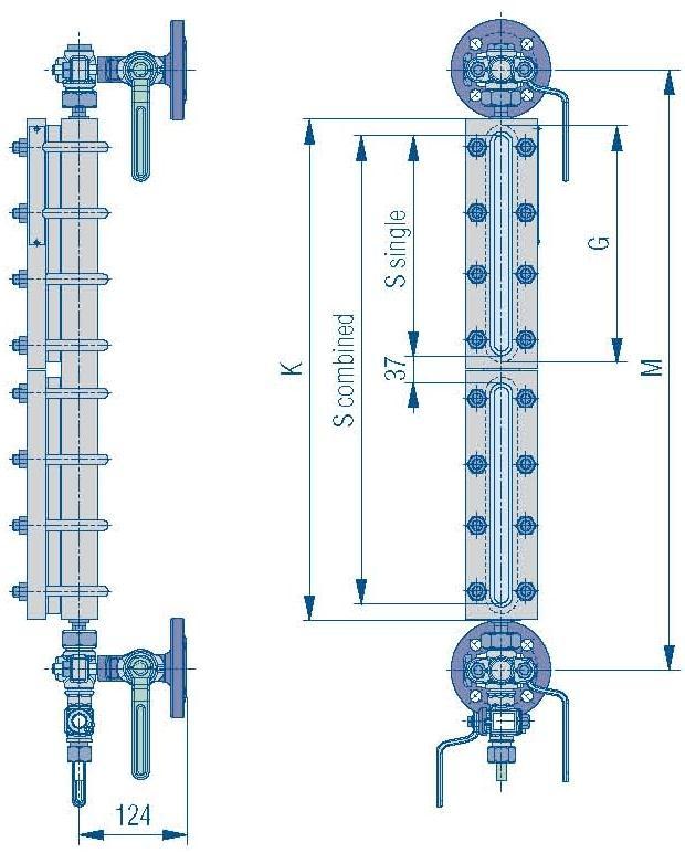 Riflessione - R100 Processo: PN100/ANSI 600 T 400 C Vapore: Bar 22 - T 219 C Materiali FS/H M/H M Altri su richiesta Misure standard da I a 7 x