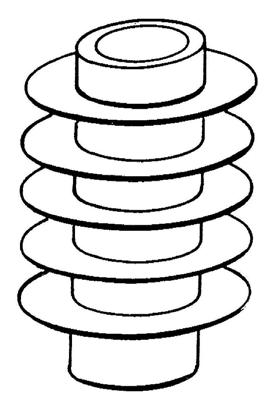 Alette Efficienza delle alette Quando le alette vengono usate su tui, spesso sono circolari.