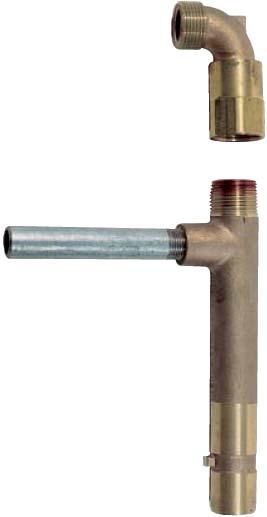 Chiave a baionetta 908790 P-SH0 Curva snodata L innesto a baionetta facilita l inserimento della chiave anche con tubazioni in pressione.