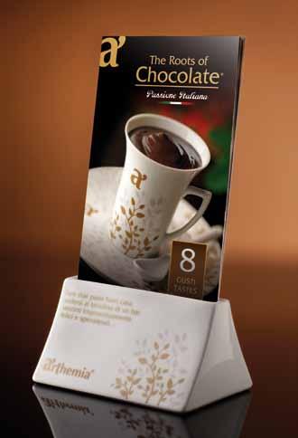 A tasty world ready in a second It is finally possible to serve very good hot chocolates, without waste, in a few seconds, thanks to The Roots of Chocolate in mono-portion bags.