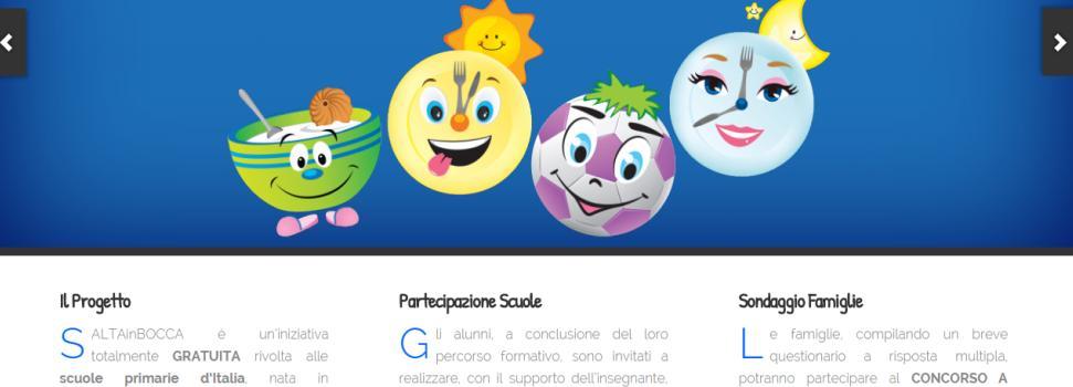 alla sana alimentazione rivolti ai bambini e le modalità per aderire al progetto.