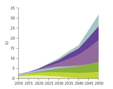 Il mercato energetico e dei biofuel La domanda mondiale di energia crescerà di circa il 36% dal 2008 al 2035, con una velocità del 1.2% anno.