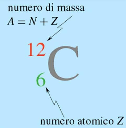 NUMERO ATOMICO E NUMERO DI MASSA NUMERO ATOMICO Si definisce numero atomico il numero di protoni presenti nel nucleo e si indica con la lettera Z.