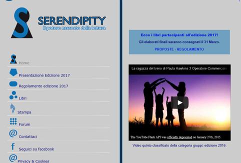 Progetto Serendipity: l imprevisto in un libro I Iragazzi che partecipano al concorso, seguiti nell attività da insegnanti e bibliotecari di istituto, preparano, individualmente o in gruppo, una
