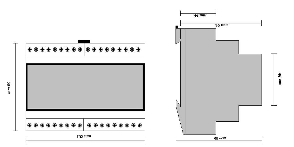 3. Dimensioni e montaggio Per le dimensioni dei due tipi di strumento fare riferimento alle figure successive: