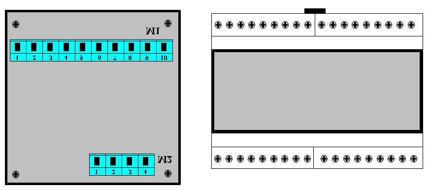 4.1 Morsettiere Il DUCA77-96 è dotato di due morsettiere estraibili M1 e M2 con serraggio del filo a vite; la portata del contatto è 16A l inserzione è prevista per conduttore flessibile da 2,5mmq,