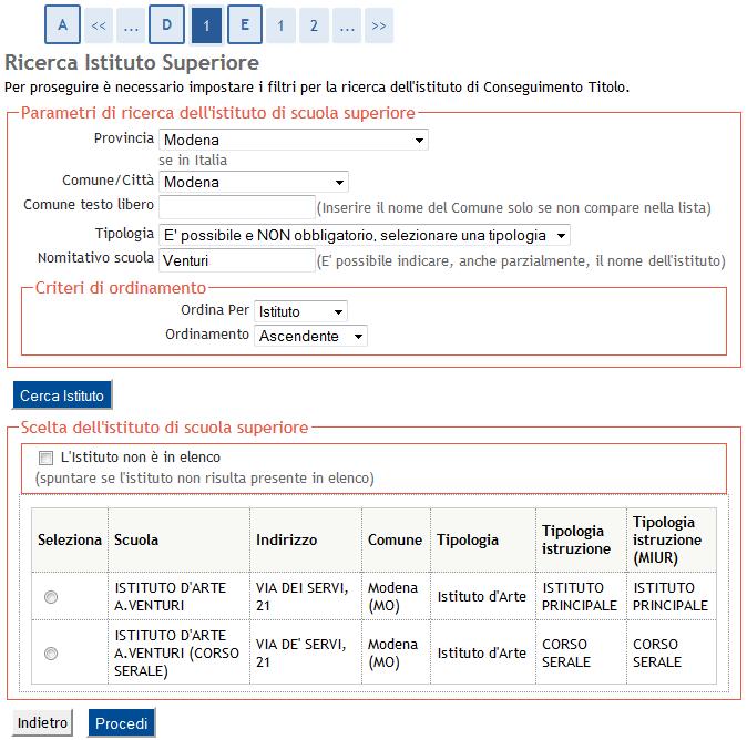 14a Titoli di accesso: titolo di Scuola Superiore Fig.