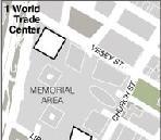 David Childs Il nuovo World Trade Center 1 si trova all'angolo nord-ovest del sito e si svilupperà per 1.