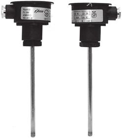 Coppia di sonde di temperatura PT 500 cavo da 2 m, Ø 6 mm, sonda L 134 mm 1.800.003 120. Coppia di sonde di temperatura PT 500 cavo da 2 m, Ø 6 mm, sonda L 174 mm 1.800.004 136.