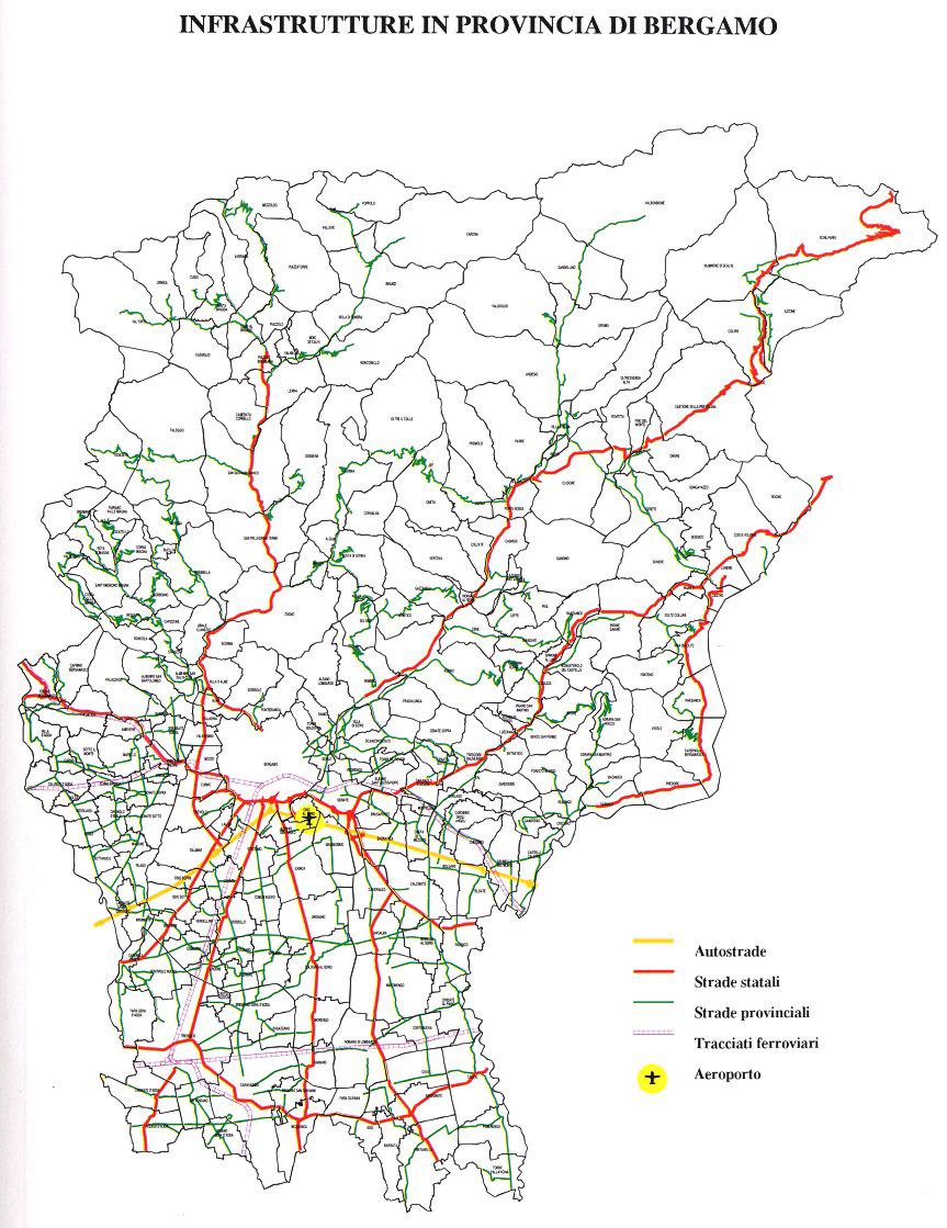 Studi e analisi per il Piano Territoriale di Coordinamento Provinciale 41 La rete