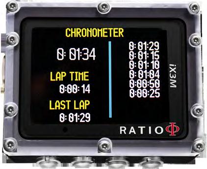 CHRONO (Cronometro) Premere i pulsanti come descritto in figura per utilizzare l App Cronometro.