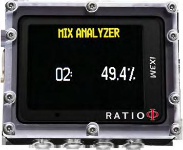 MIX CHECK (Analizzatore di Gas) Per utilizzare l app MIX ANALYSER è necessario disporre dell Analizzatore di Gas RATIO (venduto separatamente).