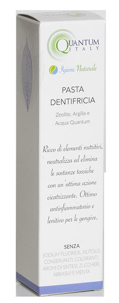 Zeolite: inibisce la crescita dei batteri e svolge azione antinfiammatoria sulle gengive, oltre a favorire la rimozione della patina dai denti.