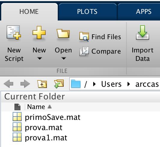 M-File Script 4/9 (Versioni più recenti di MATLAB) Creare uno script