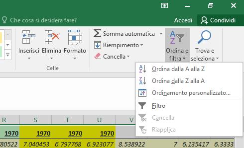 2.6 SE NECESSARIO CREARE DELLE NUOVE VARIABILI (COLONNE), FARE SEMPRE ATTENZIONE ALL ANNO DI RIFERIMENTO E CALCOLARE LE NUOVE VARIABILI A PARTIRE DALLE COLONNE GIUSTE;