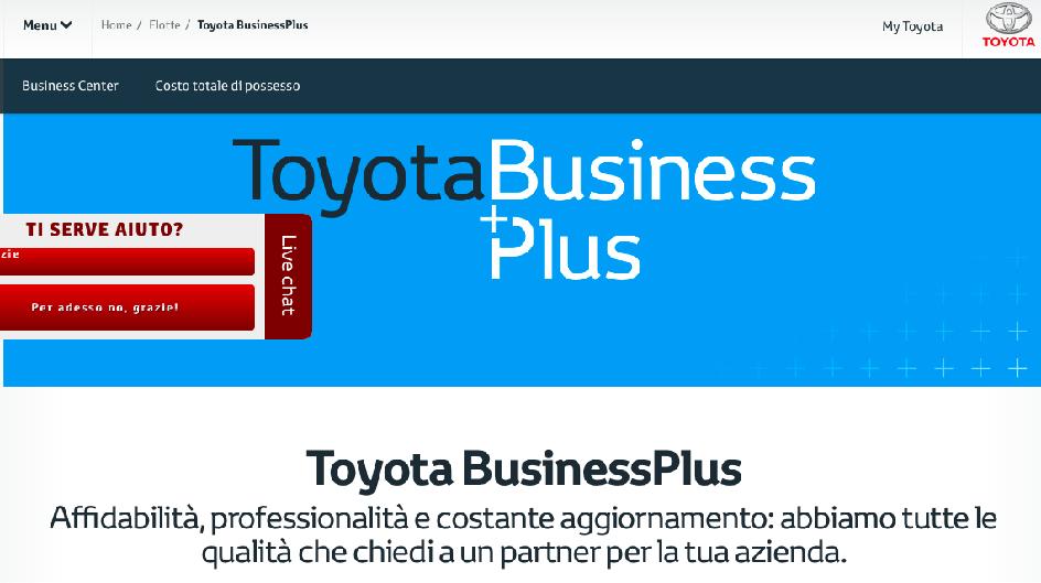 TOYOTA: LE FLOTTE AZIENDALI