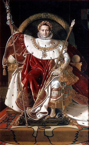 Napoleone sul trono imperiale 1806