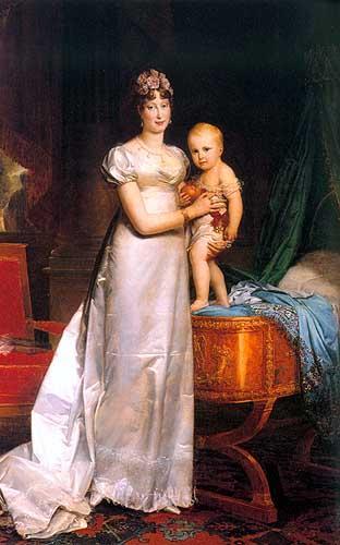 Maria Luisa con il figlio Napoleone Francesco