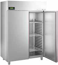 Sistema di refrigerazione ventilato, gruppo monoblocco con evaporatore esterno. Illuminazione e serratura di serie.