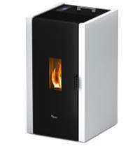 / BIANCO 8033123617536 / BIANCO Stufa a pellet LUNA Potenza nominale: 6,5 kw Rendimento: 89% Volume