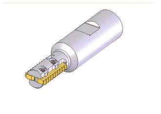 Frese standard (MiTM 24) D D D a lubrorefrigerazione interna è consigliata, specialmente dove >0.7 x il diametro nominale della filettatura RTMC - Per filettature standard Ricambi Config.