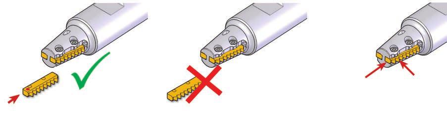 Frese coniche (MiTM 25) D 47' D a lubrorefrigerazione interna è consigliata, specialmente dove >0.7 x il diametro nominale della filettatura RTMNC - Per filettature coniche Config.