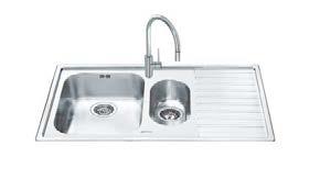 LAVELLI ACCIAIO INOX LL861D-2 gocciolatoio dx E 180,00 LL861S-2 gocciolatoio sx E 180,00 Lavello