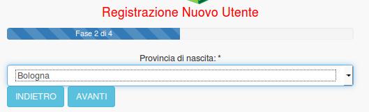 La registrazione è un processo