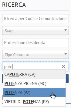 Le tue Vacancies Ricerca per Codice Comunicazione permette di estrarre in maniera mirata una Vacancy per mezzo del Codice Comunicazione associato al momento della pubblicazione.