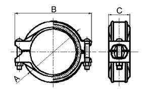 art.1g GIUNTO RIGIDO SCANALATO grooved coupling Codice Diametro nominale tubazione Pollici (DN) Diametro esterno tubazione mm PN (PSI) Euro B001G034 1 (25) 33.7 500 5,32 B001G042 1 1 4 (32) 42.