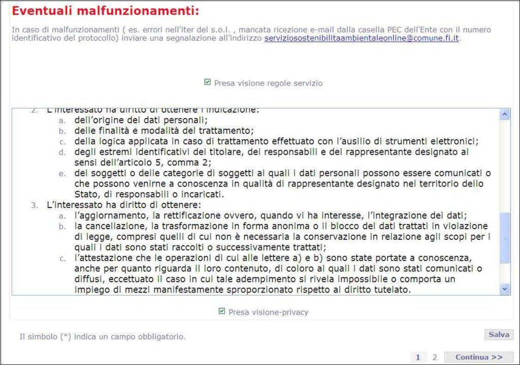 2. GUIDA AL SERVIZIO a) Prima di iniziare è preferibile fare una verifica delle opzioni Internet, secondo il browser utilizzato, per evitare di avere problemi nell utilizzo delle credenziali di