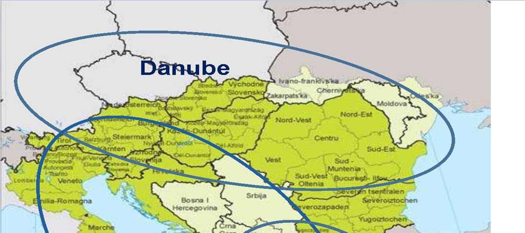 Cambiamenti nella geografia della Cooperazione transnazionale territoriale