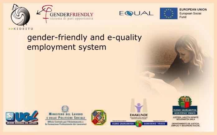 o I prodotti (I) UN SITO WEB DEDICATO ALLE ATTIVITÀ TRANSNAZIONALI: www.genderemploymentsystem.