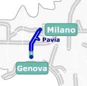 per Torino; A7 Genova Serravalle - Milano: il tratto Genova Bolzaneto - Genova Ovest, costituito da una carreggiata Sud (ex camionale costruita negli anni 30) e da una carreggiata Nord (risalente