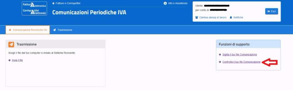 Per controllare il file, scegliere, tra le funzioni di supporto, Controlla il tuo file comunicazione (vedi figura 9).