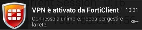 Quando il client VPN è attivo tutto il traffico Internet generato dal computer passerà attraverso la rete UniMoRe (non solo quello diretto verso UniMoRe o verso le banche