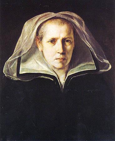 Guido Reni (Bologna, 1575-1642), Ritratto della "madre", olio su tela, cm